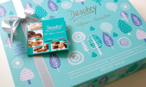 コストコのクリスマスギフト ベルギー Desobry デソブリー チョコビスケット 息子達に残すレシピノート