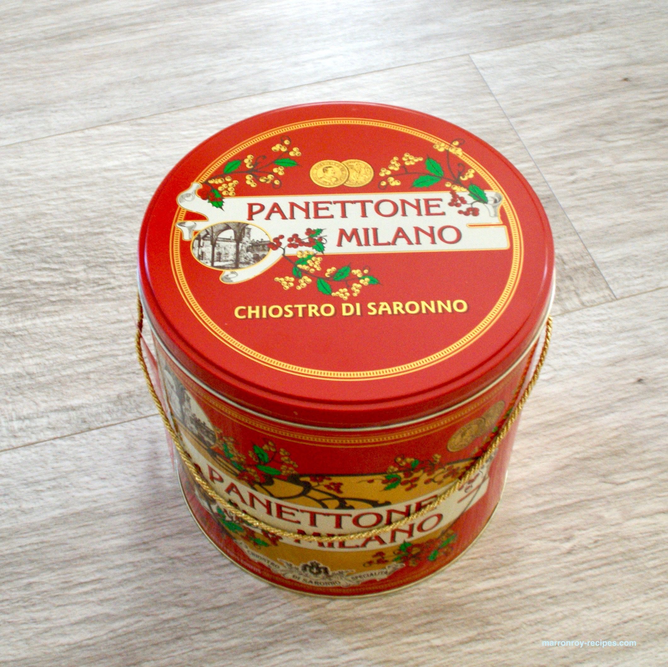 コストコのパネトーネ“Chiostro di Saronno 缶入りパネトーネ”