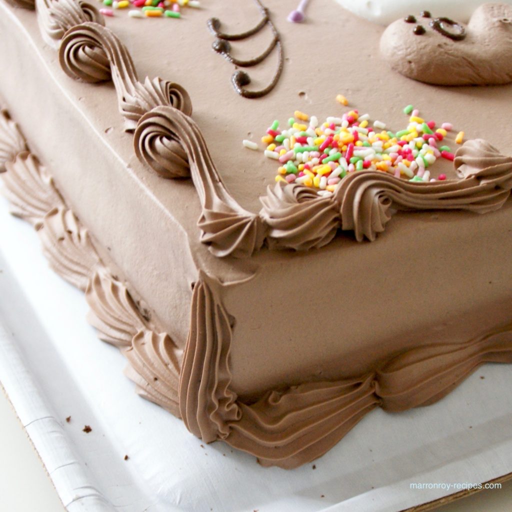 コストコの巨大ケーキを初購入 ハーフシート チョコレートケーキ 息子達に残すレシピノート