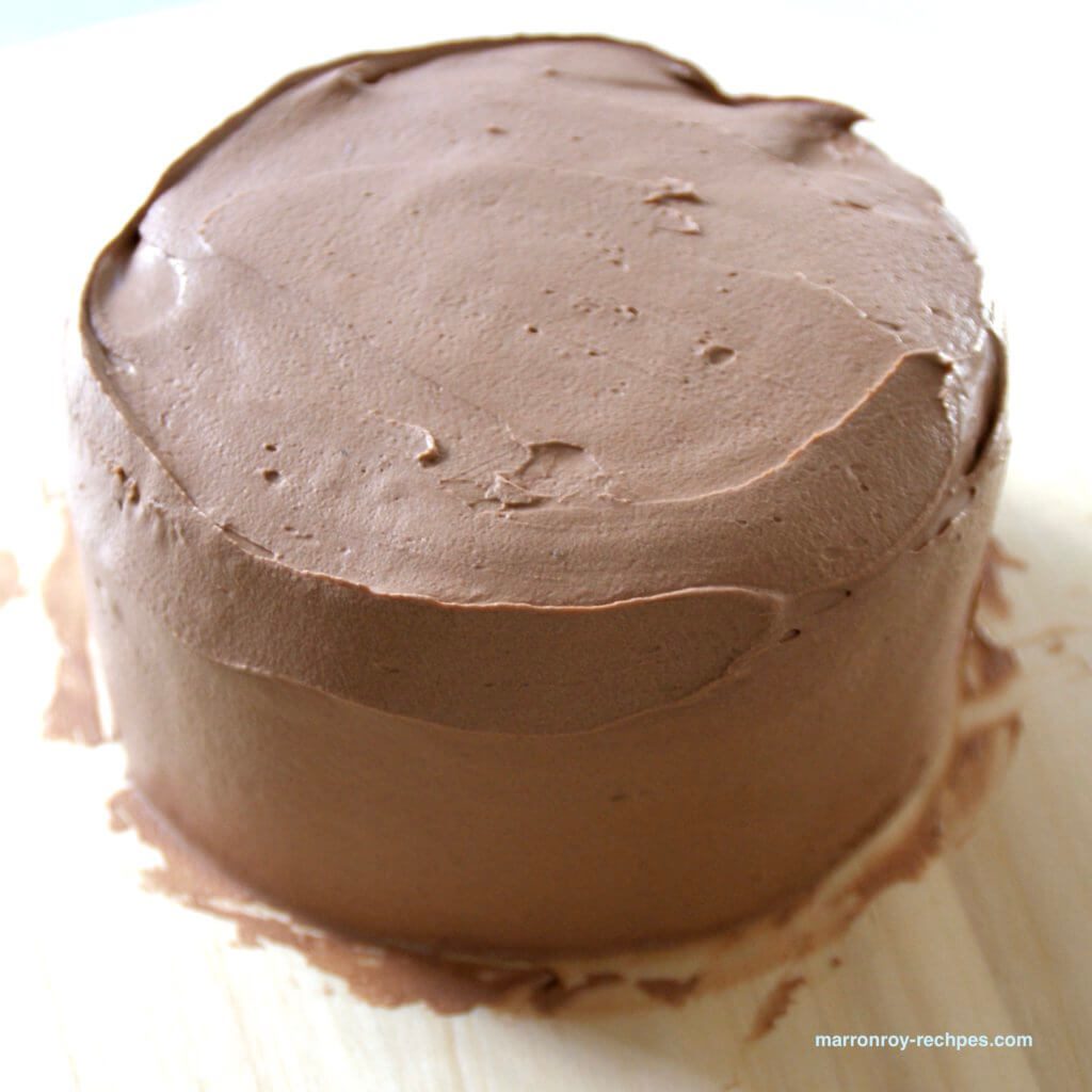 チョコレートクリーム仕上げ