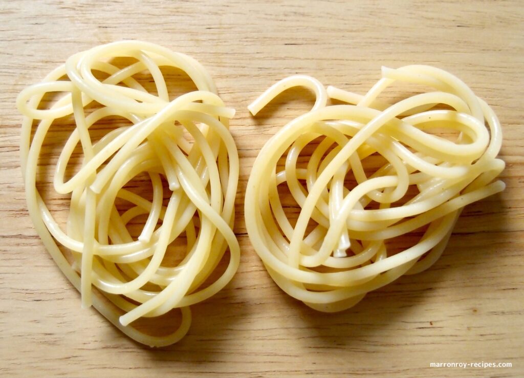 two spaghetti